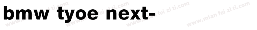 bmw tyoe next字体转换